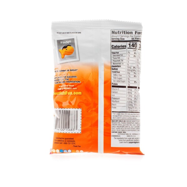 Pepperidge Farms Goldfish Galleta de Queso Cheddar 2.25 oz., paquete de 72 - 000015683