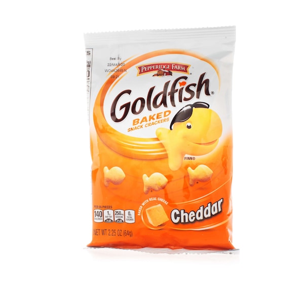 Pepperidge Farms Goldfish Galleta de Queso Cheddar 2.25 oz., paquete de 72 - 000015683