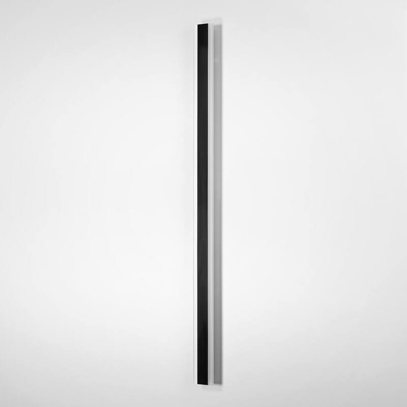 Lámpara de pared para exteriores RRTYO Sue 60 pulgadas en negro 36W tira lineal con luz integrada LED resistente al agua IP65 con cable duro. Aplique de pared de linterna - 3.5 pulgadas de ancho - 81010000053158