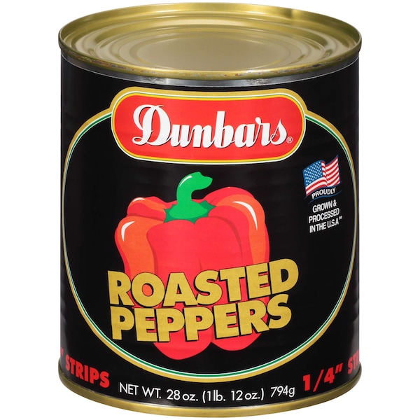 Pimiento rojo asado Dunbar - 1/4 tiras, PK336 - 01055411120001