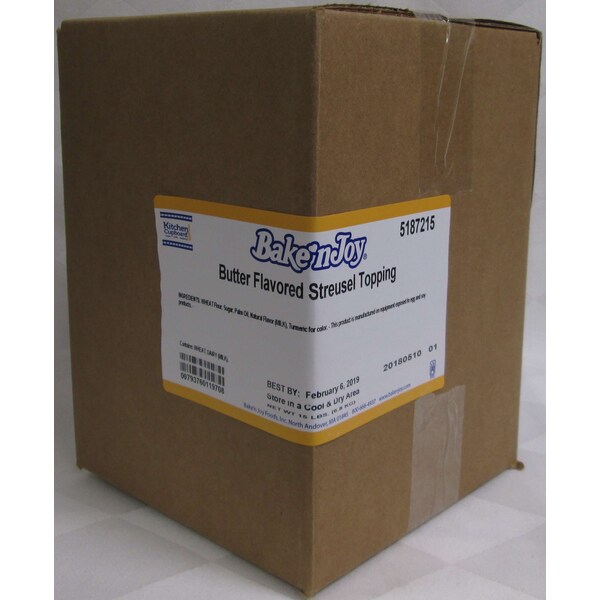 Cubierta de streusel sabor mantequilla Baken Joy 15 libras - 5187215