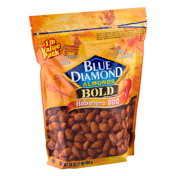 Diamond Blue Diamond Nueces de Aperitivo Habanero BBQ 16 oz., PK6 - 05331
