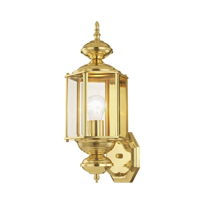 AVIANCE LIGHTING Bannington 1 Lámpara aplique de pared para exterior de latón pulido - HD52321