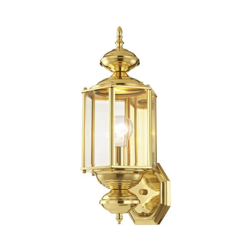 AVIANCE LIGHTING Bannington 1 Lámpara aplique de pared para exterior de latón pulido - HD52321