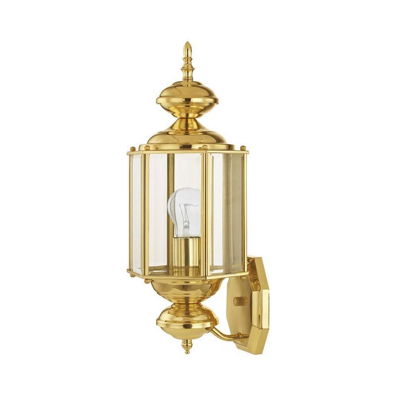 AVIANCE LIGHTING Bannington 1 Lámpara aplique de pared para exterior de latón pulido - HD52321