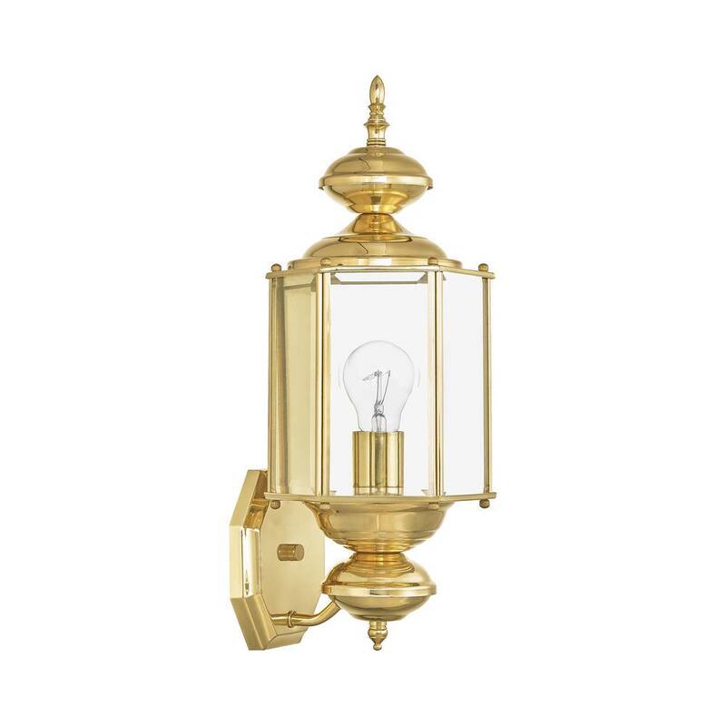 AVIANCE LIGHTING Bannington 1 Lámpara aplique de pared para exterior de latón pulido - HD52321