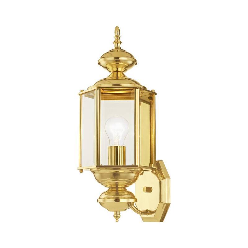 AVIANCE LIGHTING Bannington 1 Lámpara aplique de pared para exterior de latón pulido - HD52321