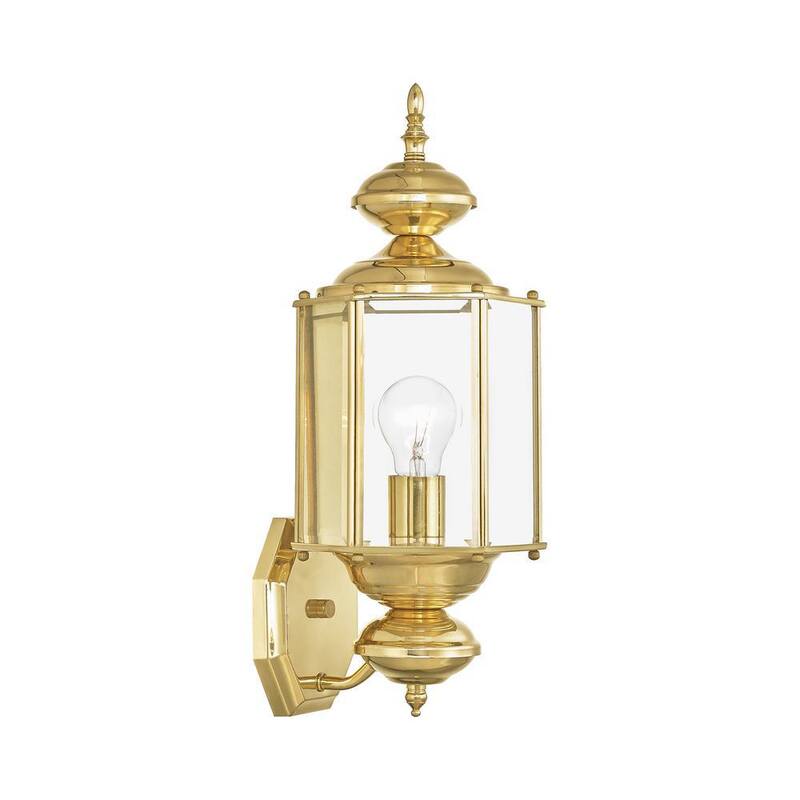AVIANCE LIGHTING Bannington 1 Lámpara aplique de pared para exterior de latón pulido - HD52321