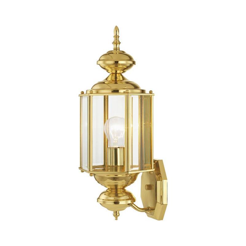 AVIANCE LIGHTING Bannington 1 Lámpara aplique de pared para exterior de latón pulido - HD52321
