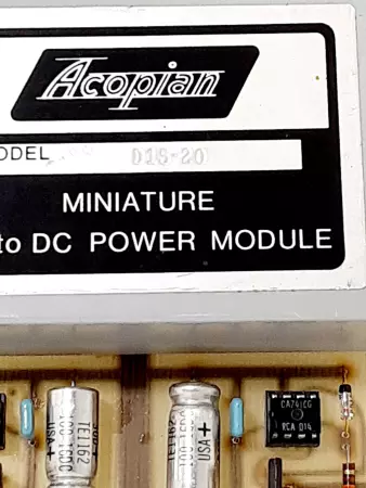 Acopian Miniature AC to DC Power Module D15-20