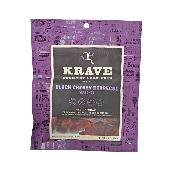 Krave Amplify Snacks Gourmet Cortes de Cerdo con Barbacoa de Cereza Negra, PK8 - _6000141-KV