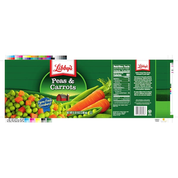 Libbys Vegetable - Chícharo y Zanahoria 105 oz., Paquete de 6 - F003710096228