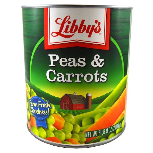 Libbys Vegetable - Chícharo y Zanahoria 105 oz., Paquete de 6 - F003710096228