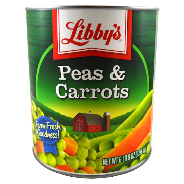 Libbys Vegetable - Chícharo y Zanahoria 105 oz., Paquete de 6 - F003710096228