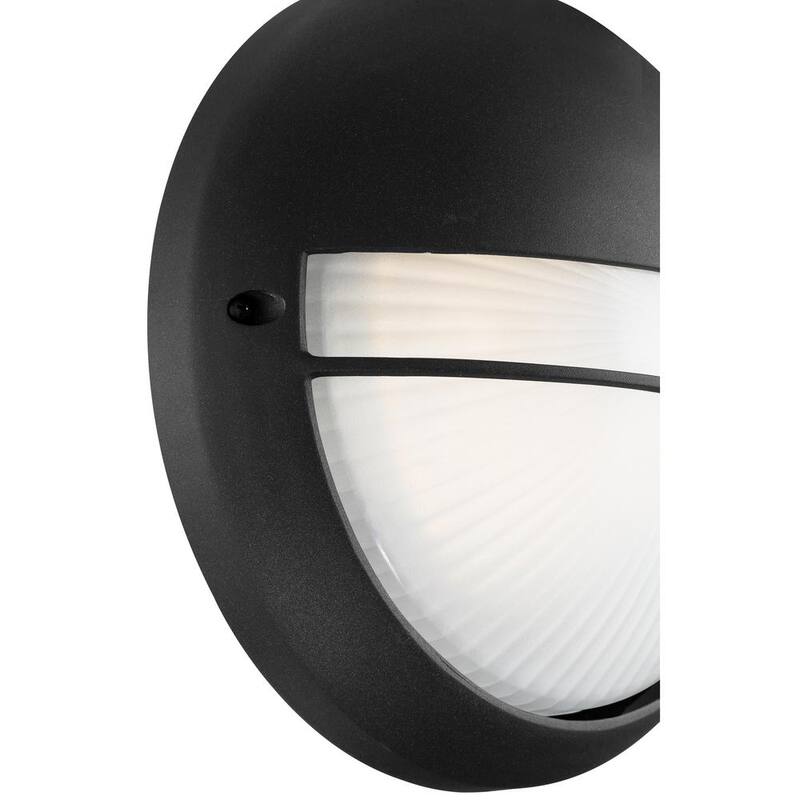 Iluminación de acceso Clifton Luz de aplique redonda para exteriores LED negra - 20260LEDDMG-BL/OPL