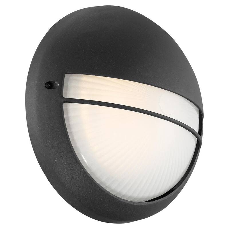 Iluminación de acceso Clifton Luz de aplique redonda para exteriores LED negra - 20260LEDDMG-BL/OPL