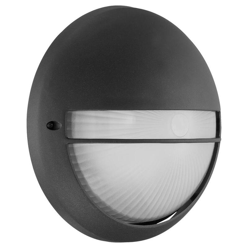 Iluminación de acceso Clifton Luz de aplique redonda para exteriores LED negra - 20260LEDDMG-BL/OPL