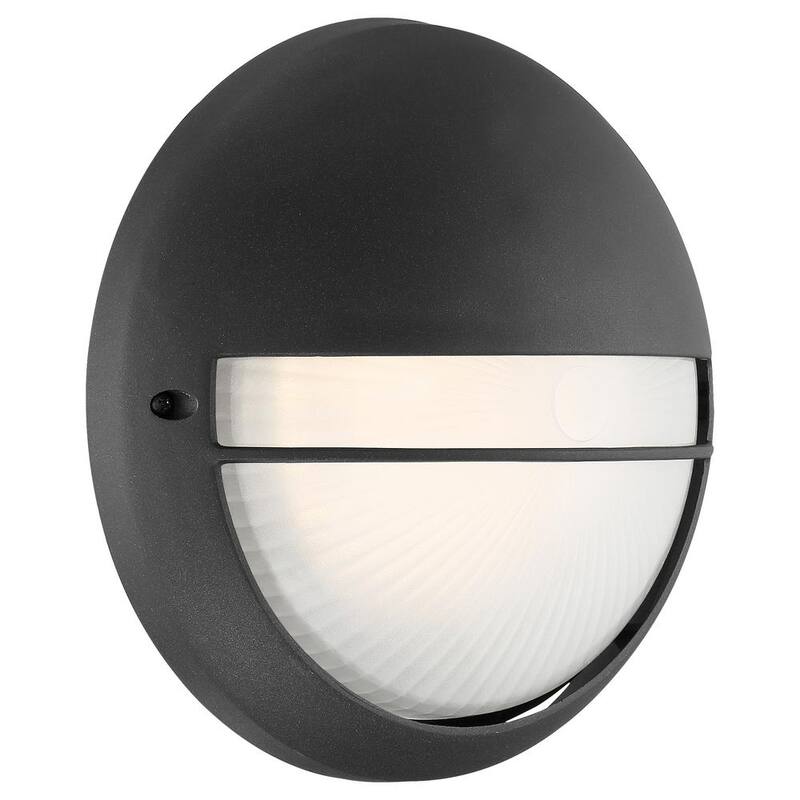 Iluminación de acceso Clifton Luz de aplique redonda para exteriores LED negra - 20260LEDDMG-BL/OPL