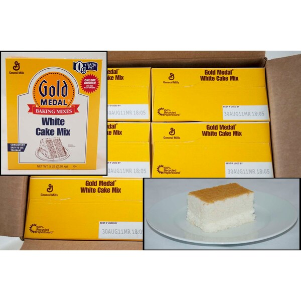 Mezcla para Pastel Blanco de 5 libras Gold Medal Gold Medal, PK6 - 16000-11132