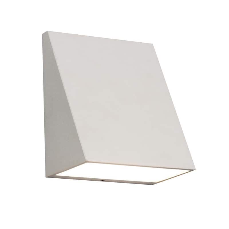 AFX Watson 1-Luz Farol de Pared Exterior LED Blanco con Pantalla de Cristal - WTNW0506L30D2WH