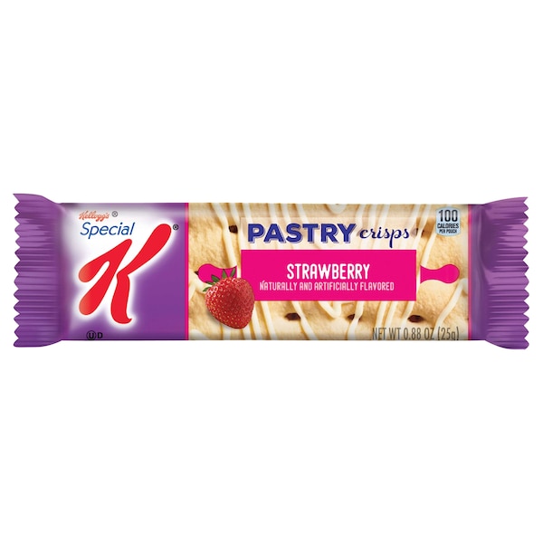 Kellogg's Special K Strudel de Fresa Pastel Crujiente en Porción Individual .88 oz., Paquete con 81 unidades - 3800056923