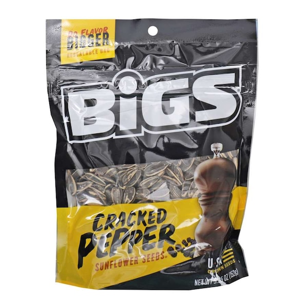 Semillas de Girasol Bigs Bigs con Sal Marina y Pimienta 5.35 oz, paquete de 12 - 9688700294