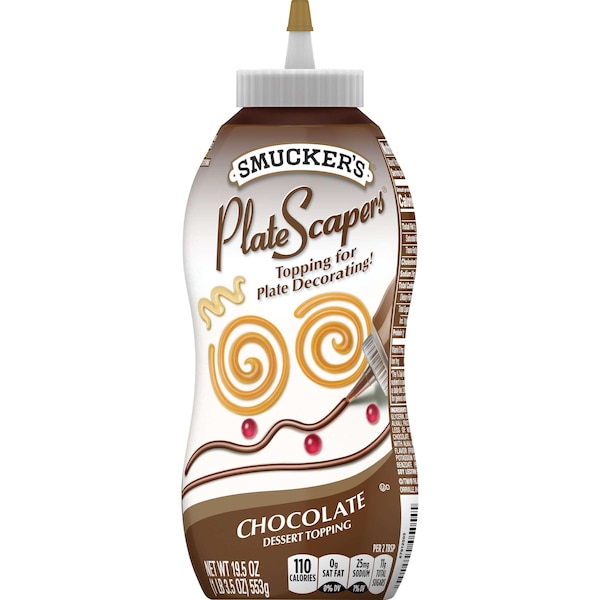 Placas de Chocolate Kosher Smuckers Smucker's Platescapers de 19.5 oz. Botella, PK12 - 5150005054.