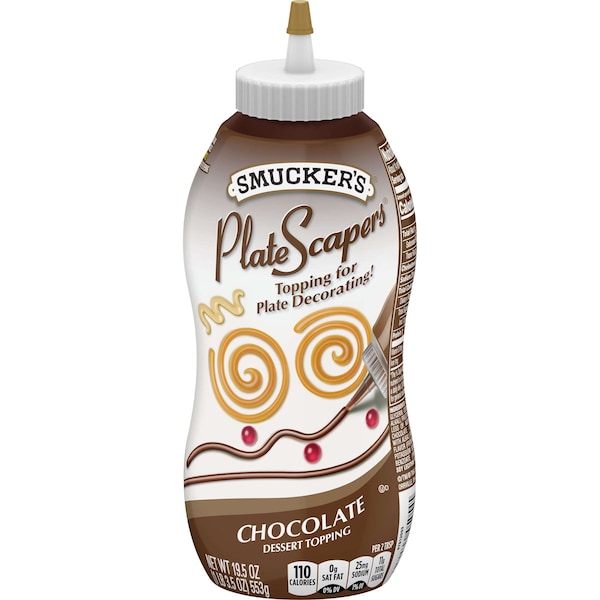 Placas de Chocolate Kosher Smuckers Smucker's Platescapers de 19.5 oz. Botella, PK12 - 5150005054.