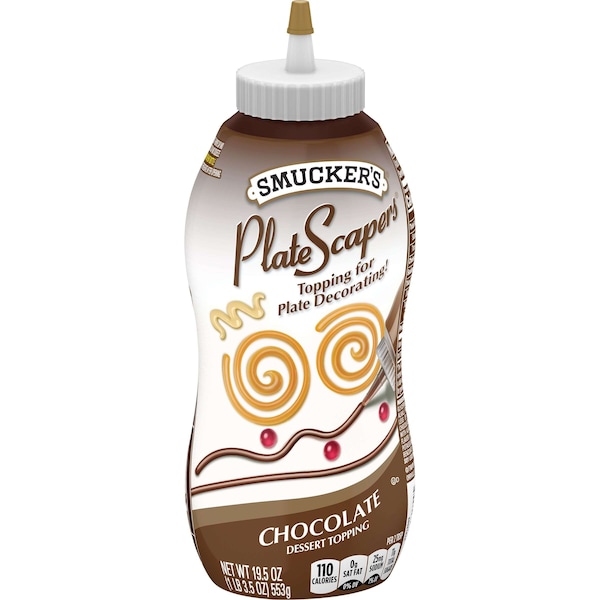 Placas de Chocolate Kosher Smuckers Smucker's Platescapers de 19.5 oz. Botella, PK12 - 5150005054.