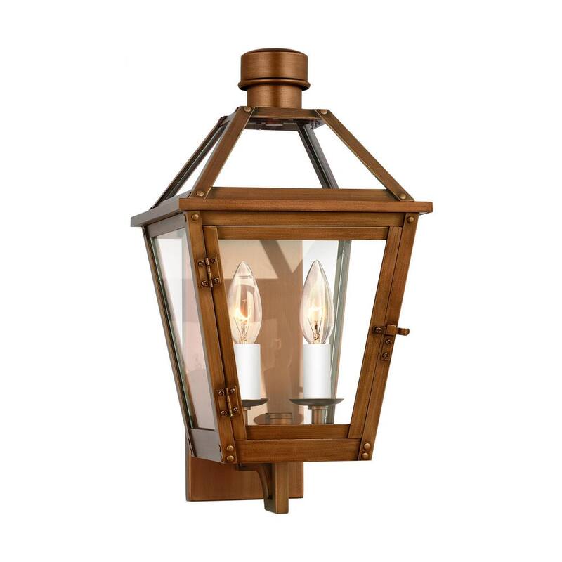 Iluminación de Generación Faro de Pared Pequeño al Aire Libre con Cableado Duro en Cobre Natural Hyannis con No Incluye Bombillas - CO1392NCP