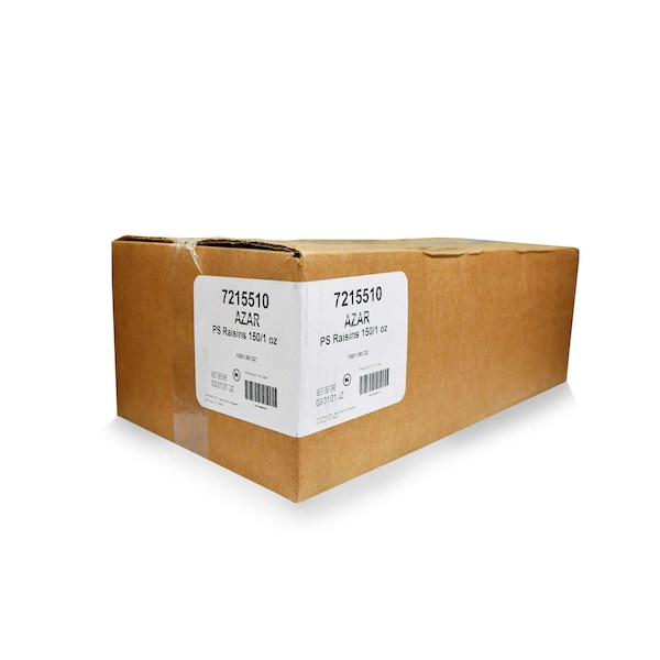Bocadillos energéticos Pasas bocadillo energético 1 oz., PK150 - 7215510