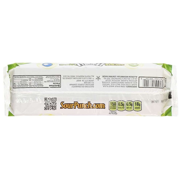 Tiras de Caramelo Ácido Arcoíris Sour Punch 4.5 oz, paquete de 24 - 8791