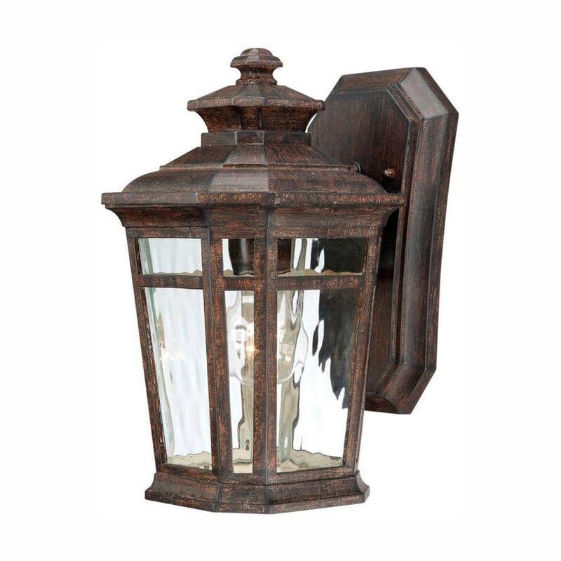 Colección de Decoradores para el Hogar Waterton 15.12 pulg. Farol de Pared Exterior de Bronce Oscuro con una Luz - 23123