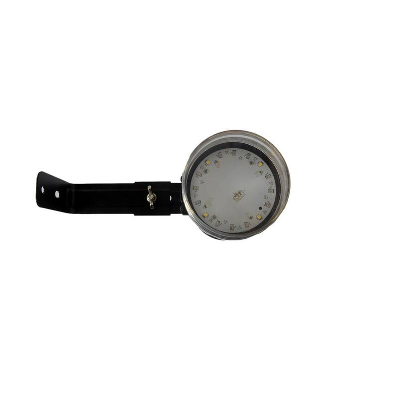 Lámparas de pared solares TECHKO cilíndricas con doble dirección, linterna negra para exteriores montada en pared solar amarilla/blanca LED integrado - SSL-302.