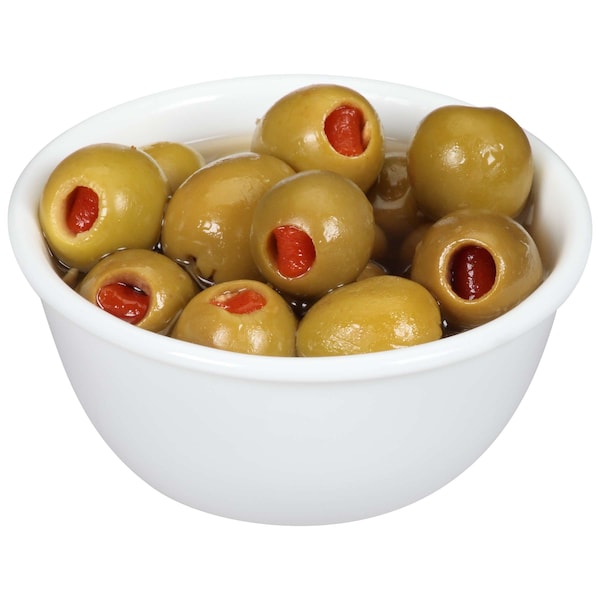 Lindsay 150/160 Aceitunas Rellenas de Reina en Frasco de 84 oz., Paquete de 4 - A003896
