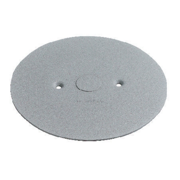 Hubbell Wiring Device-Kellems Electrical Box Cover, Round, Aluminum, Furniture Feed Cover - FRF1GY