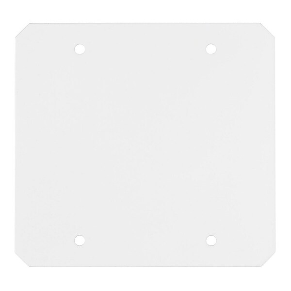 Hubbell Wiring Device-Kellems Center Sub Plate, 2 Gangs, Rectangular, Steel, Blank Cover - S1R10CSP2B