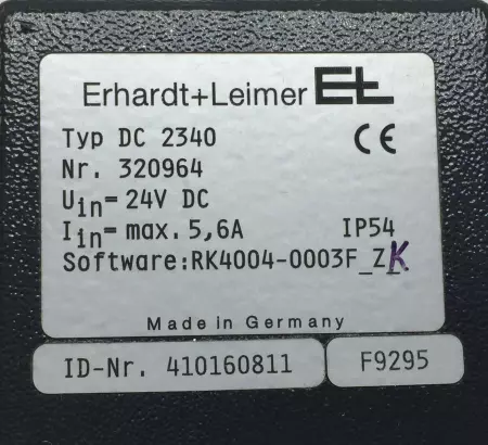 Erhardt+Leimer Sensor Controller DC 2340