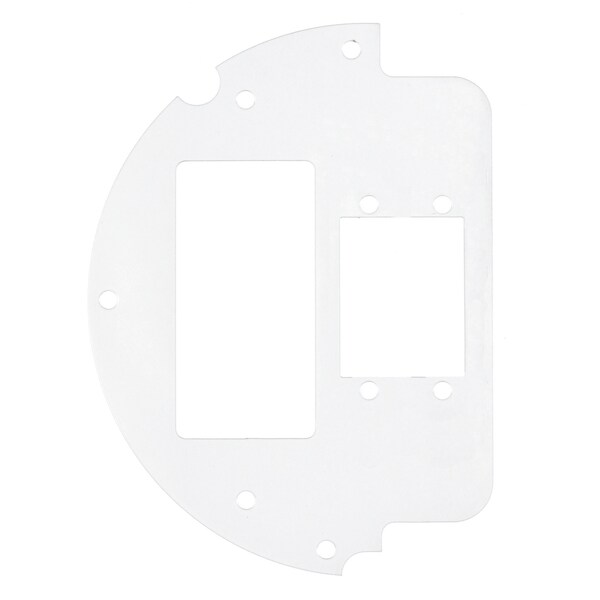 Hubbell Wiring Device-Kellems Recessed 6" Series, Sub Plate, 60% Left Side, (2) Extron® AAP Opening, (2) Extron® MAAP Opening - S1R6SPV