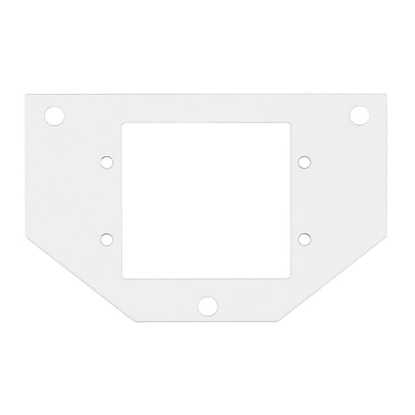 Hubbell Wiring Device-Kellems Recessed 10" Series, Sub Plate, 1/2 Perimeter, (2) Extron® MAAP Opening - S1R10PSPV