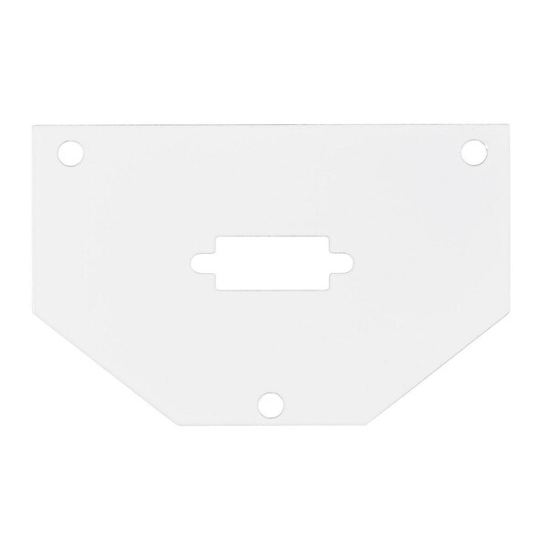 Hubbell Wiring Device-Kellems Recessed 10" Series, Sub Plate, 1/2 Perimeter, (1) VGA/HDMI/DP Opening - S1R10PSPH