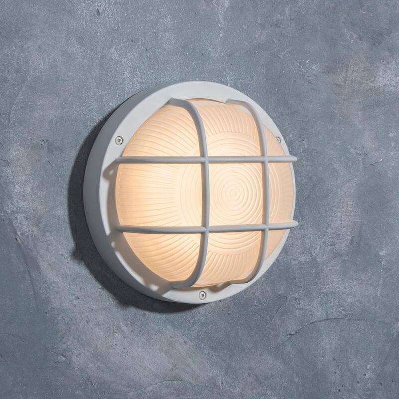 Lámpara de Pared LUTEC Coastal Norfolk Blanco Integrada para Exteriores con LED - 6381601331