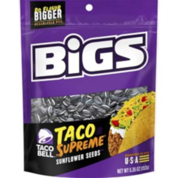 Semillas de Girasol en Bolsa de 5.35 oz de Taco Supremo de Taco Bell Bigs - 674948