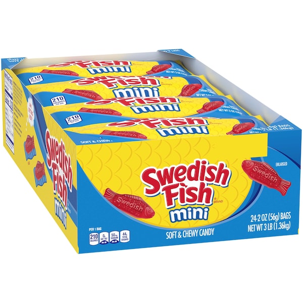 Pescado sueco Pescado sueco Caramelo 2 oz. Bolsa, PK288 - 6206