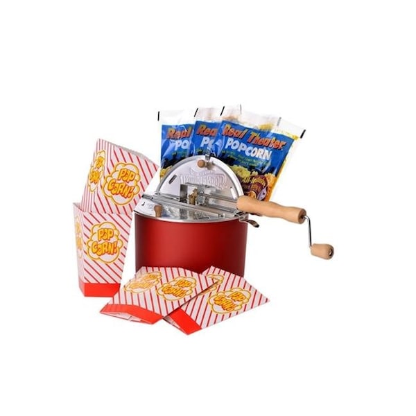 Productos de palomitas de maíz Wabash Valley Farms 26117 Whirley-Pop y kits de palomitas de maíz Real Theater - 26117