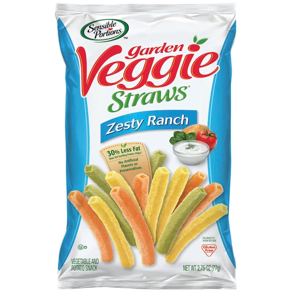 Hain Gourmet Porciones Sensibles de Veggie Straws Ranch, Paquete de 6 - HG32289