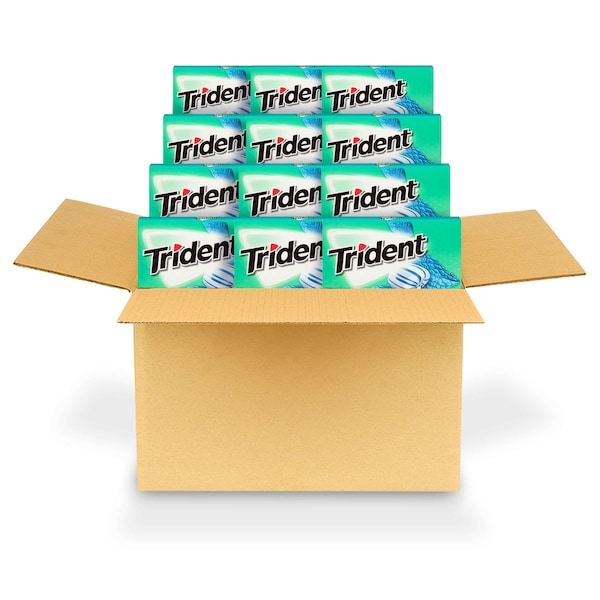 Chicle Trident Sugar Free Sweet Twist Sabor Menta 14 Piezas, Paquete de 144 - 01155