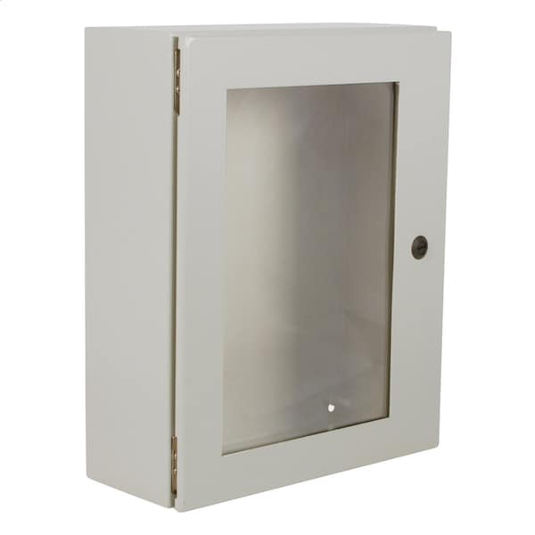Wiegmann Enclosure Cover, 20 in. H x 20 in. W x 12 in. L, Carbon Steel - N412202012WCLG