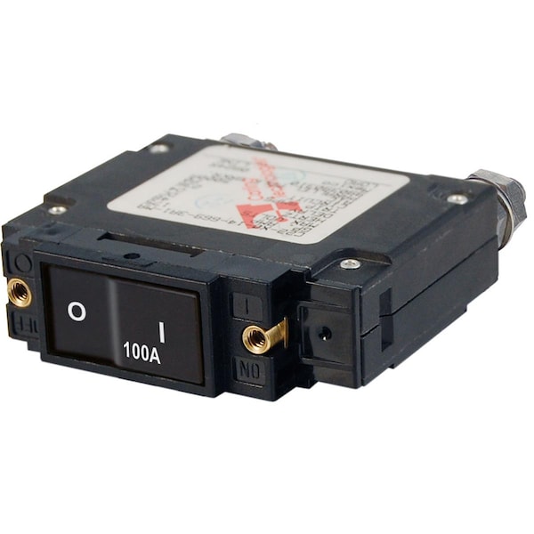 Blue Sea Systems Circuit Breaker, C Series, 100A, 1 Pole, 240V AC, 5kA at 32V DC - 7549