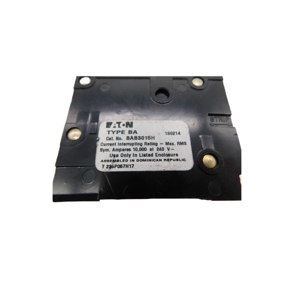 Eaton QUICKLAG INDUSTRIAL THERMAL-MAGNETIC CIRCUIT BREAKER, TWO-POLE, RING OR SPADE LU - BAB2015HT